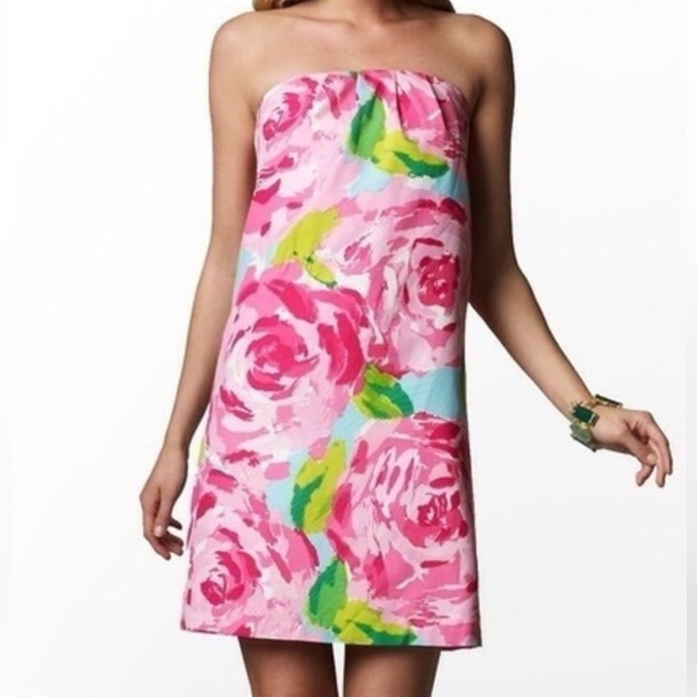 Lilly Pulitzer Keetan Hotty Pink First Impressions Dress size 8